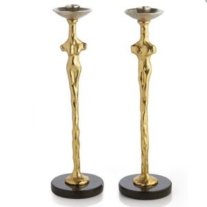 Michael Aram 25th Anniversary, Adam & Eve Candlestick Holders - BRAND NEW